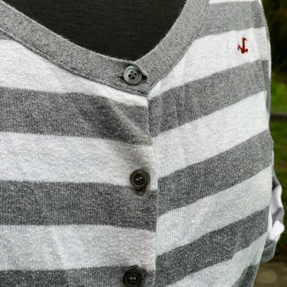 Hollister Short Sleeve Striped Cardigan - Picture 2 of 5
